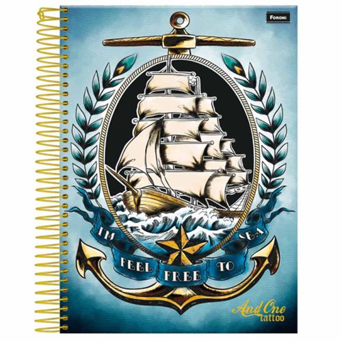 Caderno-Universitario-And-One-Tattoo-15-Materias-Foroni