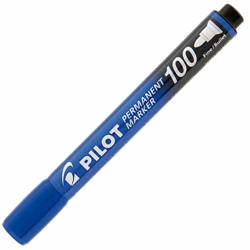 Marcador-Permanente-100-Azul-Pilot