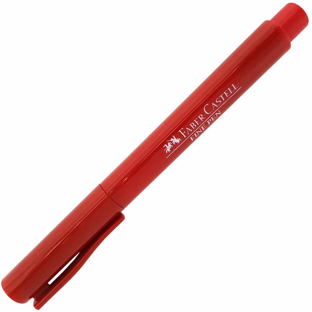 Caneta-Fine-Pen-0.4-Vermelha-Faber-Castell