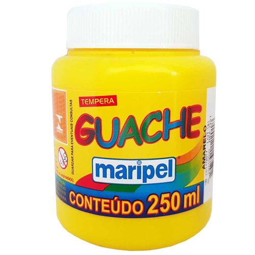 Tempera-Guache-250ml-Amarela-Maripel