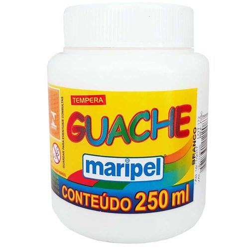 Tempera-Guache-250ml-Branca-Maripel