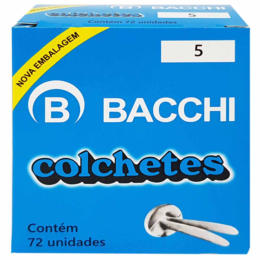 Colchete-Nº5-Bacchi-72-Unidades