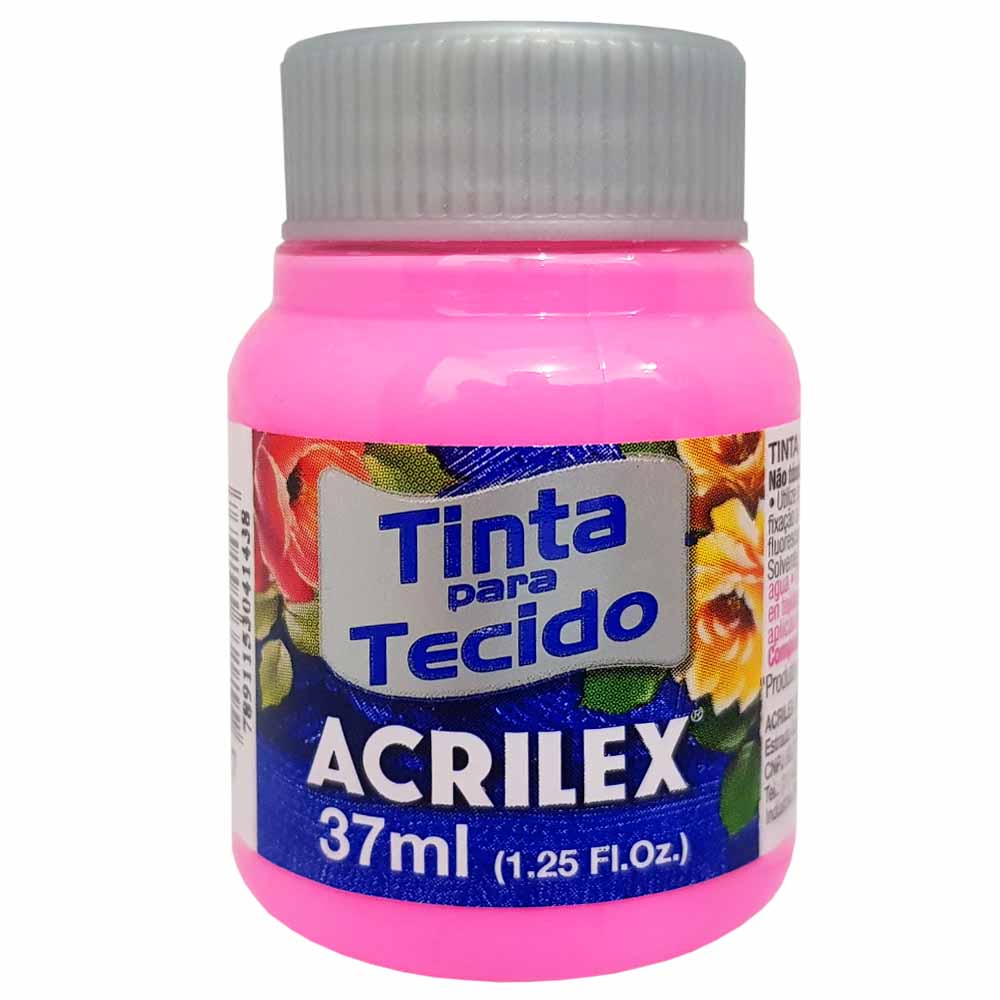  Tinta  para Tecido 37ml 537 Rosa  Acrilex costaatacado