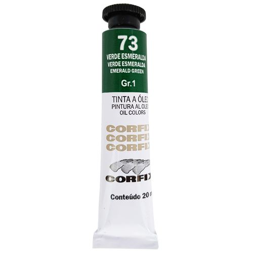 Tinta-Oleo-20ml-73-Verde-Esmeralda-Corfix