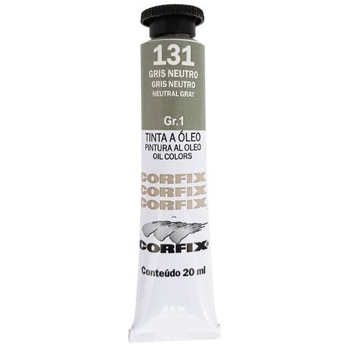 Tinta-Oleo-20ml-131-Gris-Neutro-Corfix