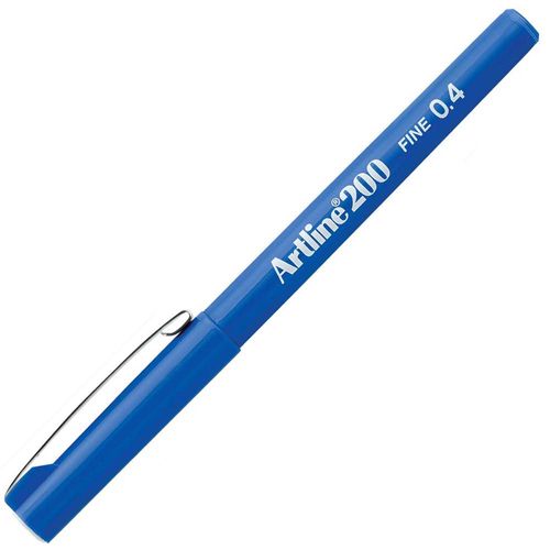 Caneta-Artline-200-Fine-0.4-Azul-Tilibra