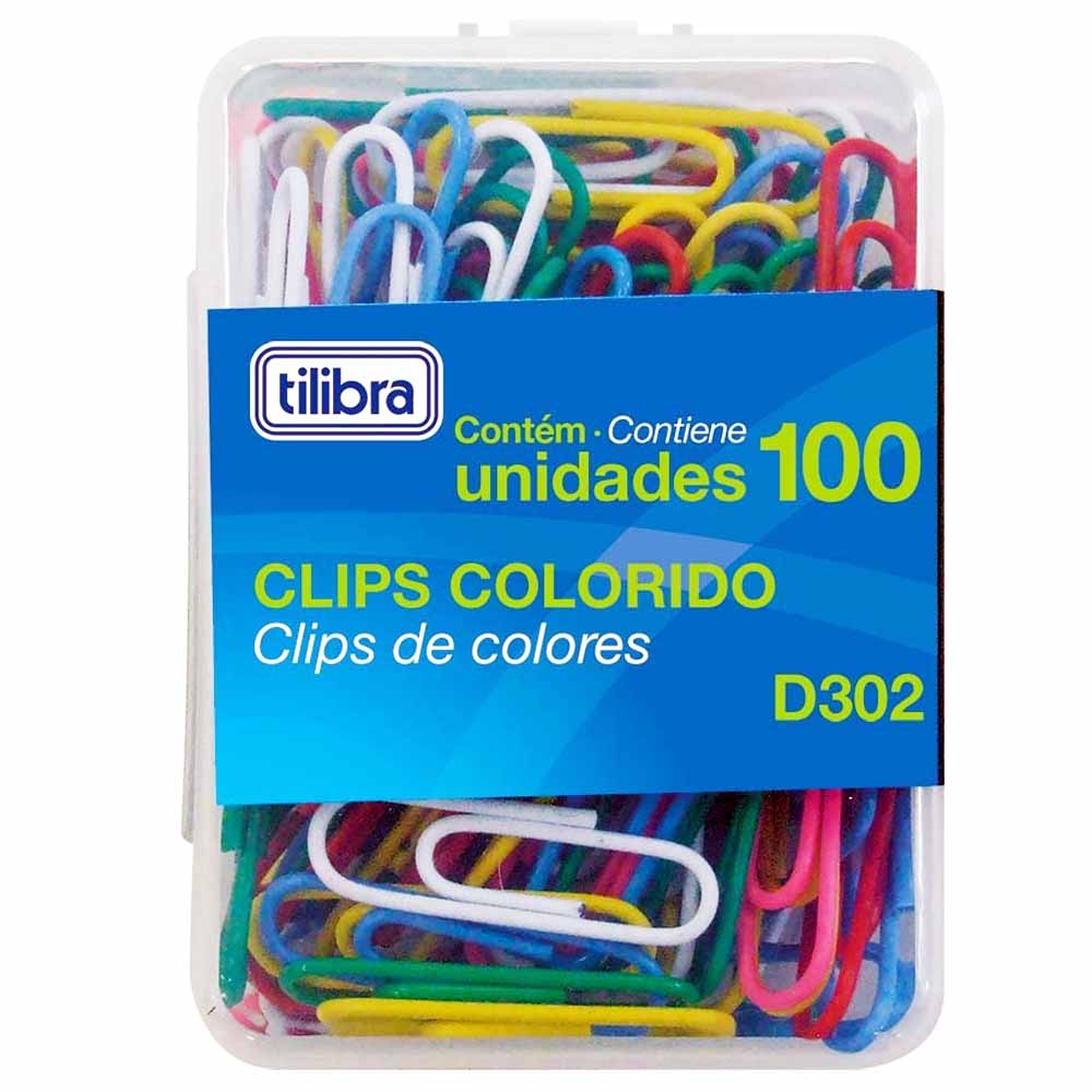 Clips-para-Papel-Colorido-D302-Tilibra-100-Unidades