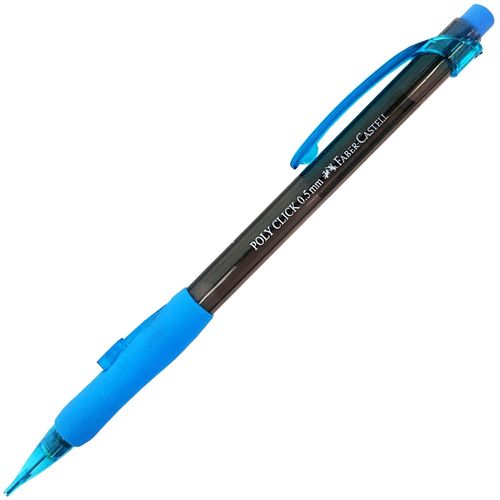 Lapiseira-Faber-Castell-0.5-Poly-Click-Azul