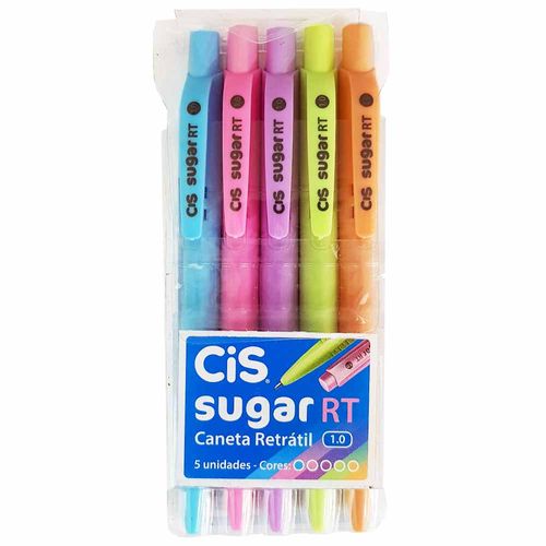 Caneta-Esferografica-Cis-1.0-Sugar-RT-5-Cores