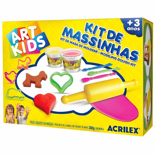 Kit-de-Massinha-de-Modelar-300g-Art-Kids-Acrilex