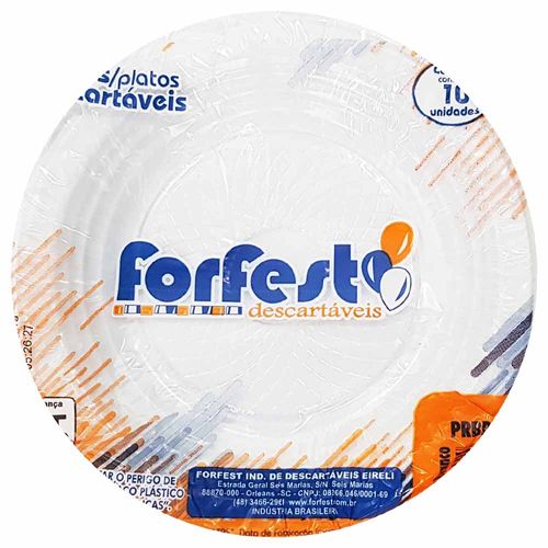 Prato-Descartavel-15cm-Branco-Forfest-10-Unidades