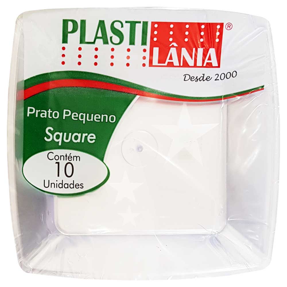 Prato-Descartavel-15cm-Square-Cristal-Plastilania-10-Unidades