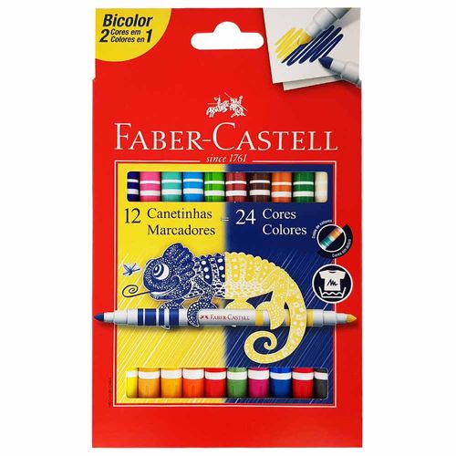 Canetinha-Hidrografica-24-Cores-Bicolor-Faber-Castell