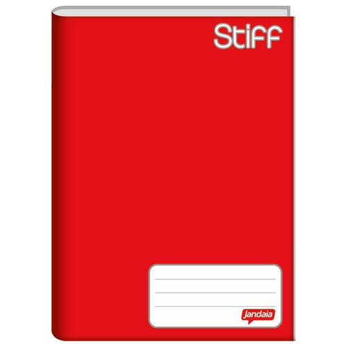 Caderno-Brochura-1-4-Stiff-Vermelho-96-Folhas-Jandaia