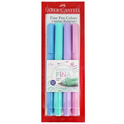 Caneta-Fine-Pen-4-Cores-Pastel-0.4-Faber-Castell