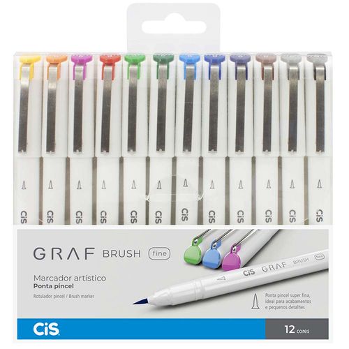 Marcador-Artistico-Graf-Brush-Fine-Cis-12-Cores