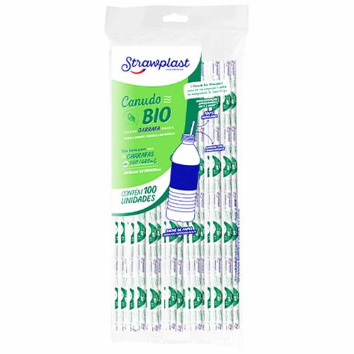 Canudo-Biodegradavel-Garrafa-Sache-Strawplast-100-Unidades
