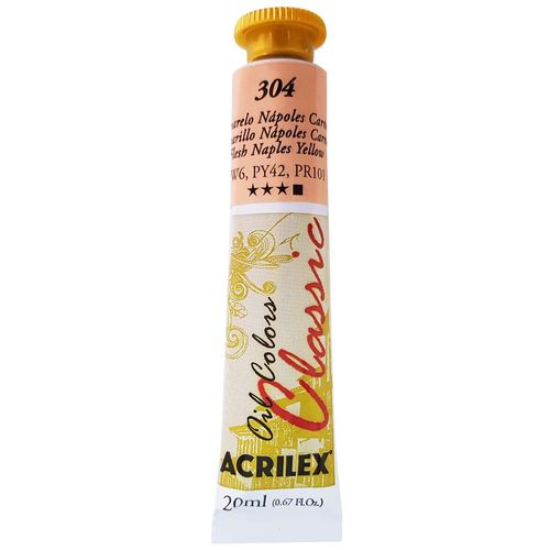 Tinta-Oleo-20ml-Classic-304-Amarelo-Napoles-Carne-Acrilex