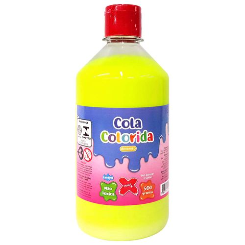 Cola-para-Slime-Neon-500g-Amarela-Make-Mais