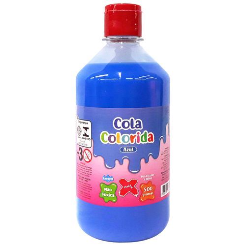 Cola-para-Slime-Neon-500g-Azul-Make-Mais
