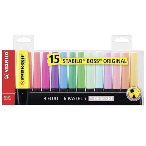 Caneta-Marca-Texto-Stabilo-Boss-Original-15-Cores