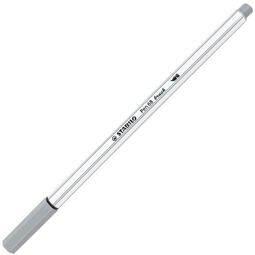 Caneta-Stabilo-Pen-68-Brush-95-Cinza-Frio