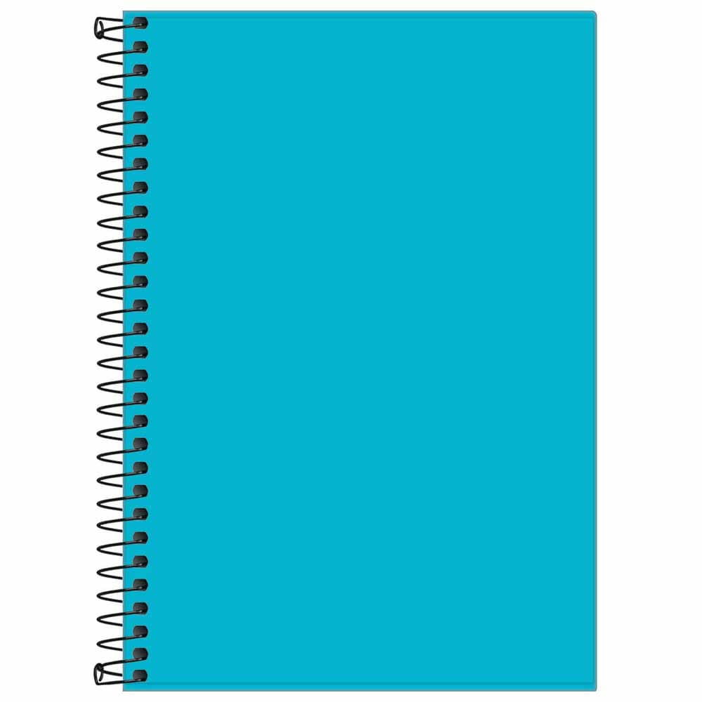 Caderno 1/4 Sem Pauta Neon Azul 80 Folhas Tilibra - Costaatacado