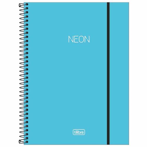 Caderno-Universitario-1-Materia-Neon-Azul-80-Folhas-Tilibra