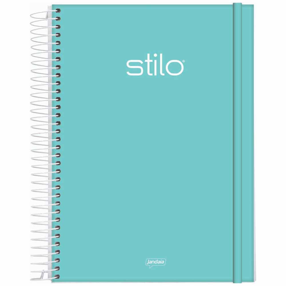 Caderno Universitário 1 Matéria Stilo Verde 80 Folhas Jandaia Costaatacado 4799