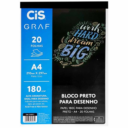 Bloco-para-Desenho-A4-180g-Preto-Cis-Graf-20-Folhas