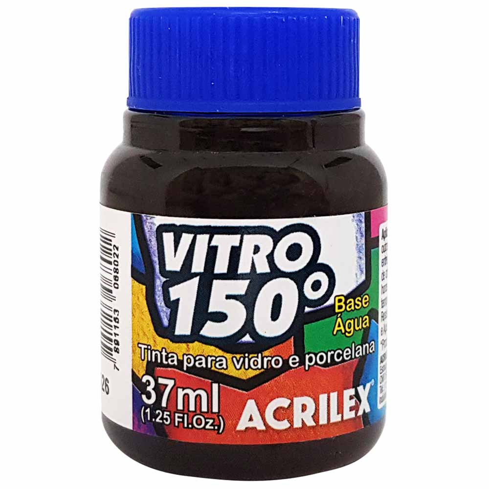 Tinta-Vitro-150°-37ml-526-Marrom-Escuro-Acrilex