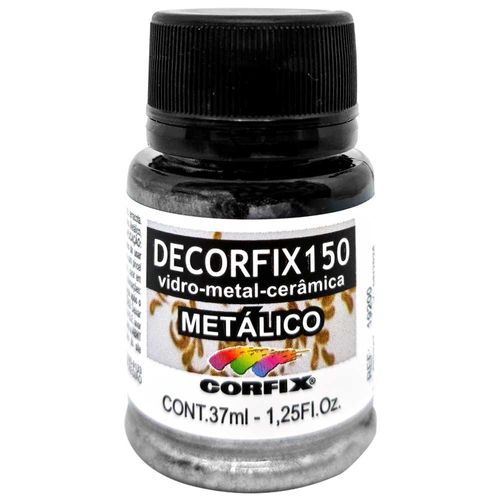 Tinta-Decorfix-150-Metalica-37ml-392-Prata-Corfix