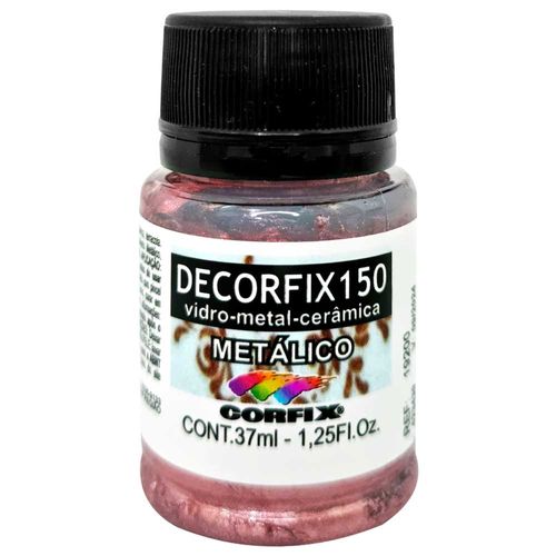 Tinta-Decorfix-150-Metalica-37ml-408-Ouro-Rose-Corfix