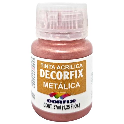 Tinta-Acrilica-Decorfix-Metalica-37ml-408-Ouro-Rose-Corfix