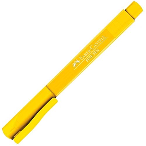 Caneta-Fine-Pen-0.4-Amarela-Faber-Castell