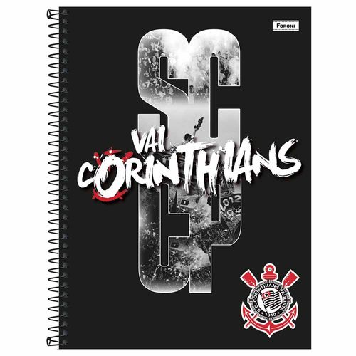 Caderno-Universitario-1-Materia-Corinthians-96-Folhas-Foroni