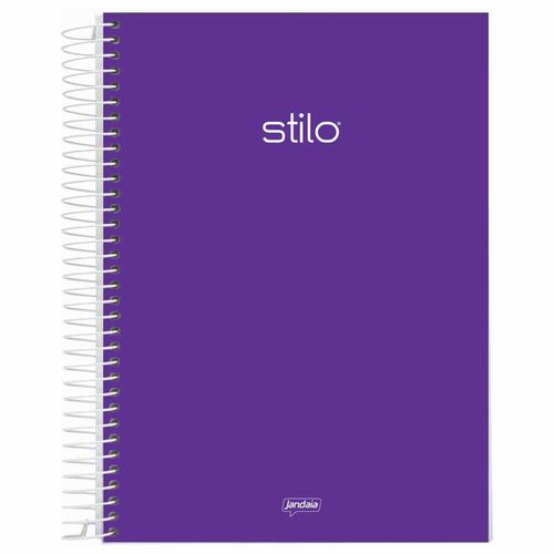 Caderno-Universitario-10-Materias-Stilo-Neon-Roxo-160-Folhas-Jandaia