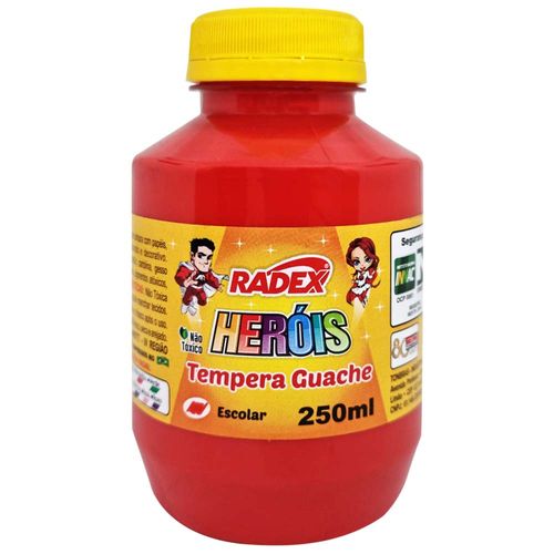 Tempera-Guache-250ml-Herois-Vermelho-Radex
