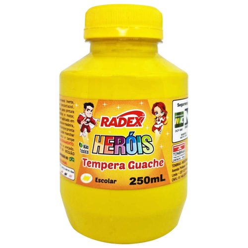 Tempera-Guache-250ml-Herois-Amarelo-Radex