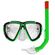 Kit-Mascara-de-Mergulho-e-Snorkel-Verde-Art-Sport