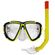 Kit-Mascara-de-Mergulho-e-Snorkel-Amarelo-Art-Sport