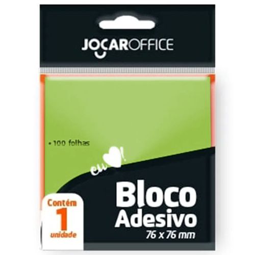 Bloco-Adesivo-Jocar-Office-76x76mm-Verde-100-Folhas