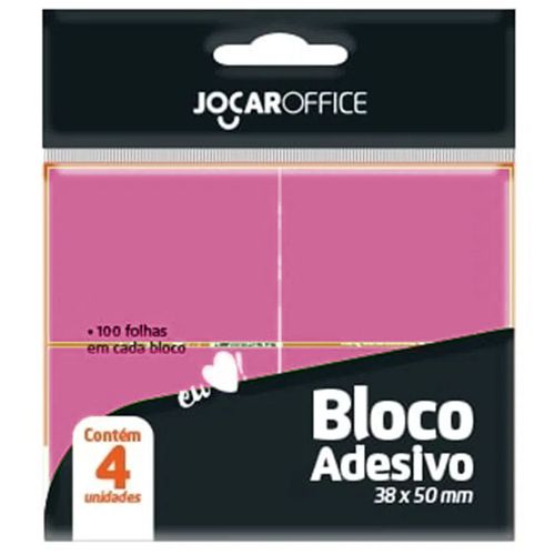 Bloco-Adesivo-Jocar-Office-38x50mm-Rosa-4x100-Folhas