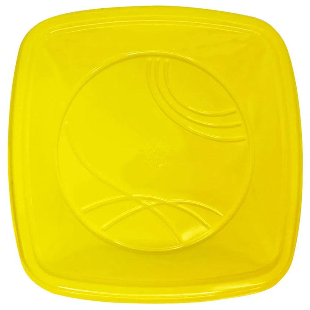 Prato-Descartavel-15cm-Quadrado-Amarelo-Trik-Trik-10-Unidades