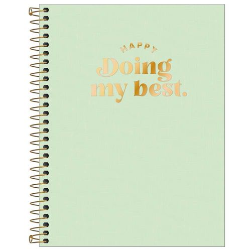 Caderno-Colegial-Happy-Verde-10-Materias-Tilibra