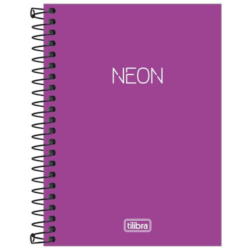 Caderneta-18-Espiral-Neon-Roxo-80-Folhas-Tilibra