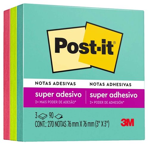 Bloco-Adesivo-Post-it-3M-76x76mm-Supernova-3x90-Folhas