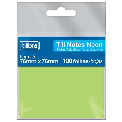 Bloco-Adesivo-Tili-Notes-Tilibra-76x76mm-Verde-100-Folhas