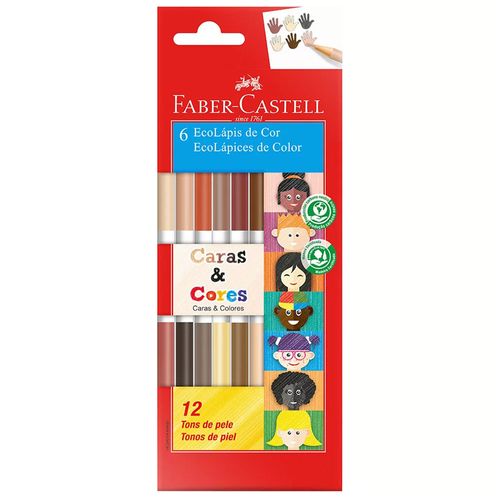 Lapis-de-Cor-12-Cores-Bicolor-Caras-e-Cores-Faber-Castell