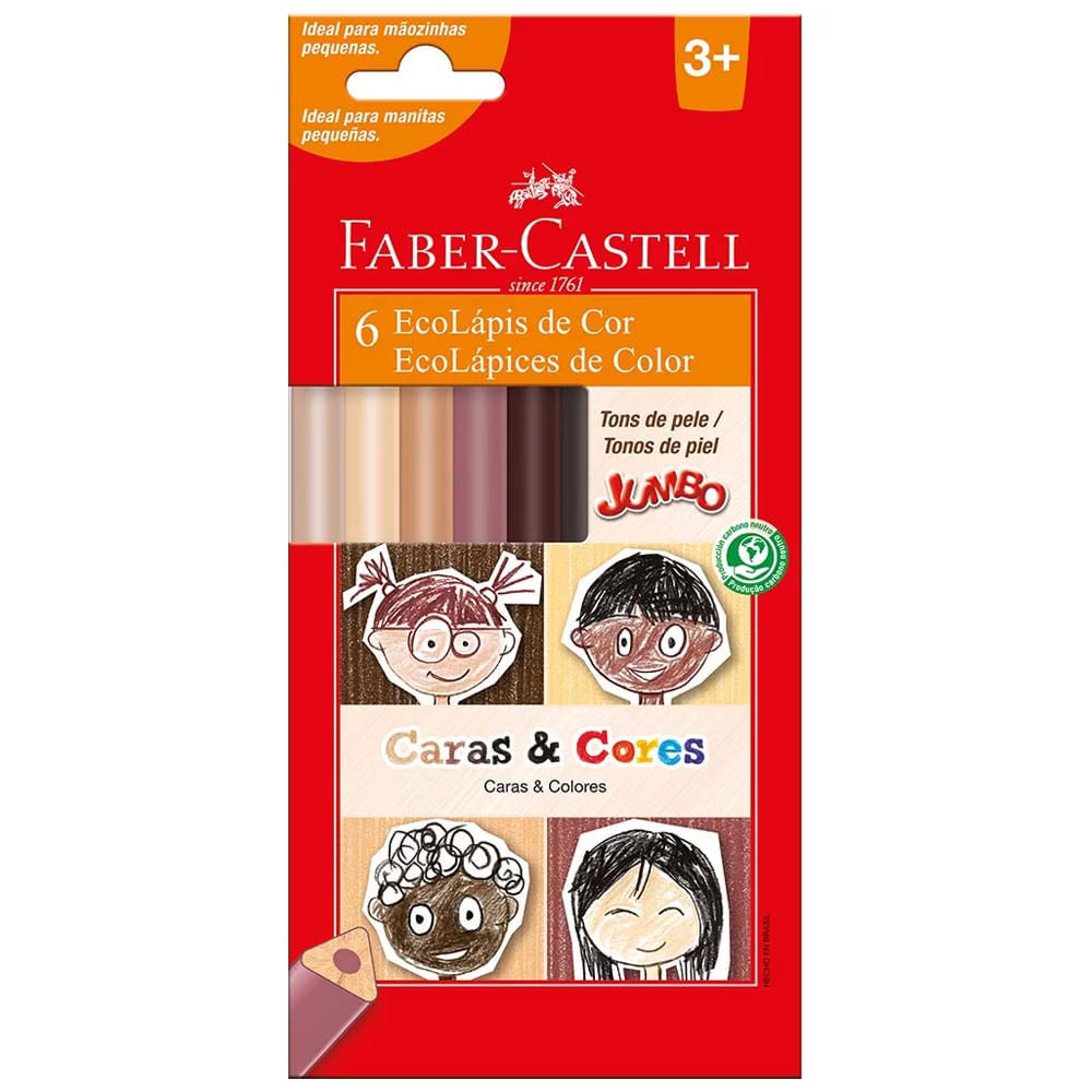 Lapis-de-Cor-6-Cores-Jumbo-Caras-e-Cores-Faber-Castell
